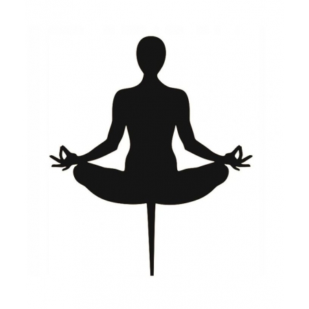 Kwiat lotosu pozycja jogi Medytacja joga topper