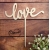 LOVE napis drewniany na Walentynki Ślub Rocznicę 16cm