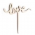 LOVE napis drewniany na Walentynki Ślub Rocznicę 16cm