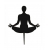 Kwiat lotosu pozycja jogi Medytacja joga topper
