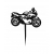 Motor motocykl pojazd czarny ścigacz sport topper