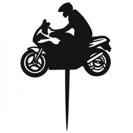 Motocyklista motor ścigacz sport Topper
