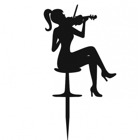 Kobieta ze skrzypcami Skrzypaczka muzyk TOPPER