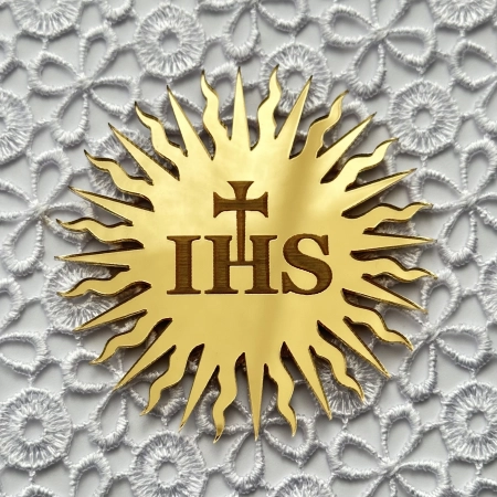 IHS grawer w słoneczku dekor  Komunia